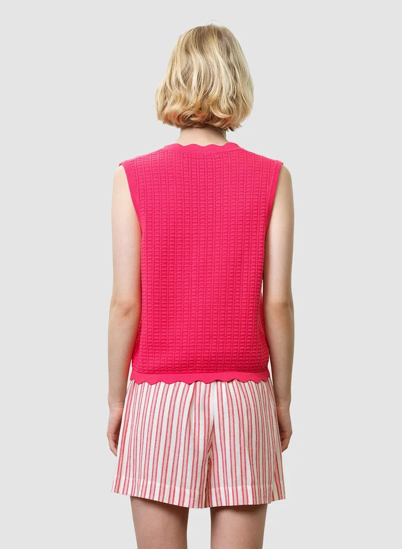 French Connection Fuschia Pink Lois Mozart Top Vest for Women | Best Price UAE